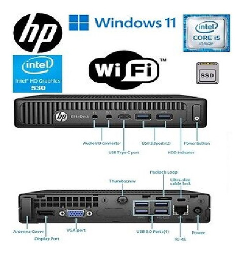 Cpu Mini Hp Elitedesk 800 G2 Intelcore I5-516gb Ssd+16gb Ram (Usado)