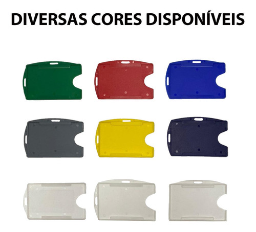 Imagem 4 de 5 de Kit Amarelo 25 Cordão Lanyard E 25 Porta Crachá Rígido