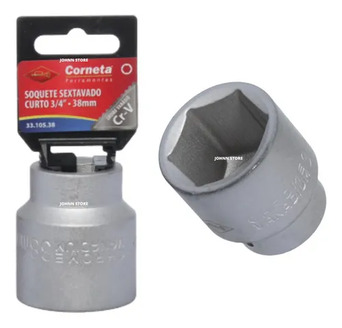 comprar Chave 38mm Aço Crv Soquete Pito Cachimbo Sextavado Enc 3u002F4