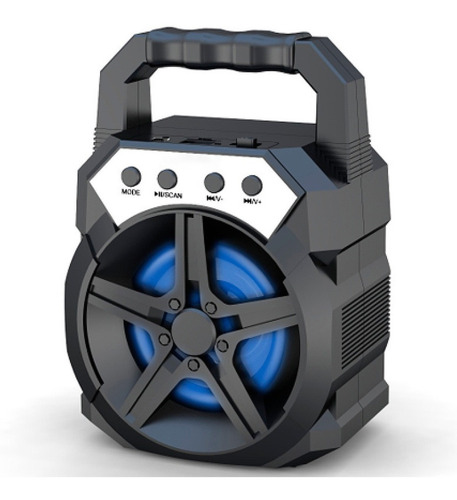 Mini Caixa Som Amplificada Rádio Fm Bluetooth Cnn521sp Black