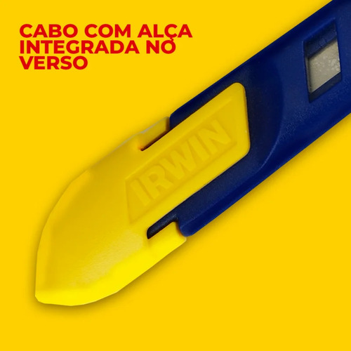 Estilete Reforçado Lâmina Snap-off Com Trava 9mm Irwin