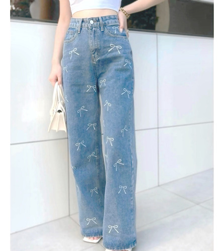 Mom Jeans Estampado Importación Premium Grueso Dama