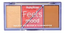 Comprar Paleta De Rubor E Iluminador Feels Mood Ruby Rose Original