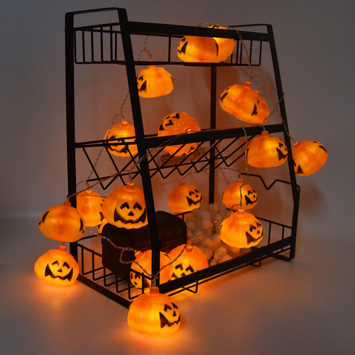 Cadena De 20 Led Con Forma De Calabaza Para Halloween, 3 Met