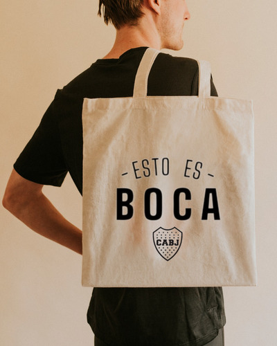 Bolsa Tela Lienzo Tote Bag Esto Es Boca Juniors Club Futbol 