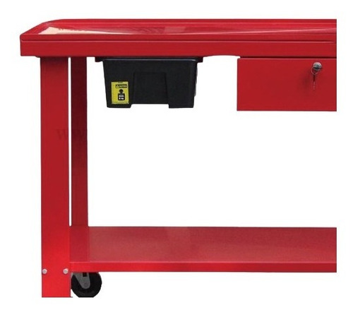 Mesa De Trabajo Big Red Con Gaveta Y Envase Para Drenaje