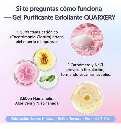 Gel Exfoliante Purificador Quarxery, 2 Unidades, 100 G