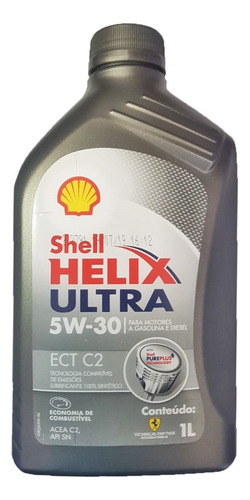 6 Óleo De Motor Shell Helix Ultra 5w30 C2 Diesel 1lt