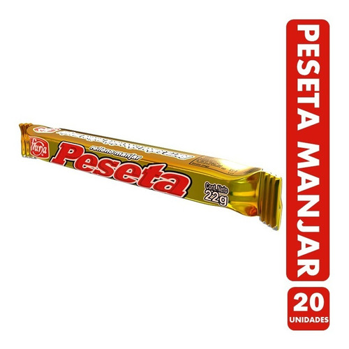 Peseta Con Relleno Manjar - Fruna (bolsa Con 20 Uni)
