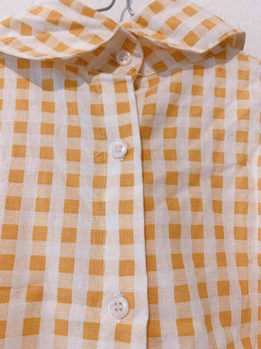Blusa Cuadrilla Amarillo Reir Enloquecer