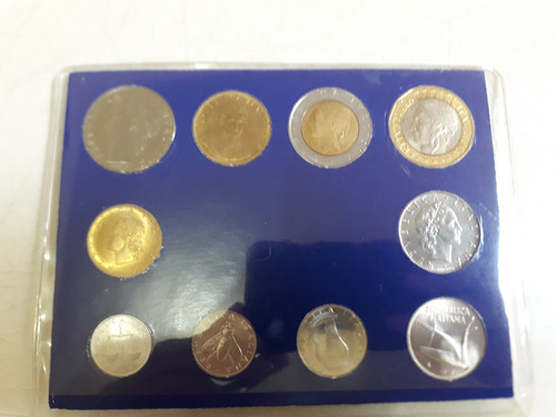 Monedas De Italia X 10 En Blíster La Lira (Usado)