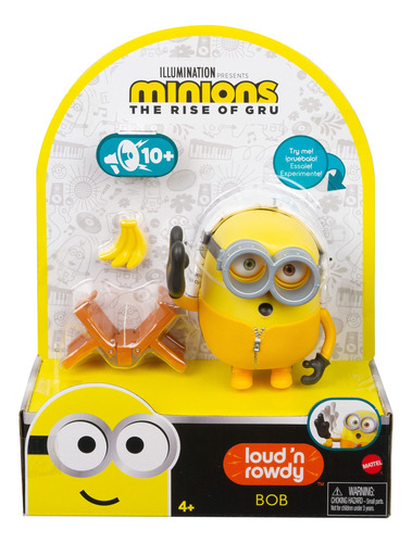 Minions: Loud 'n Rowdy Bob Talking Figura De Acción Con Ju.