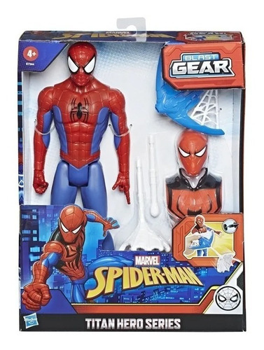 Figura Marvel Spiderman E7344 Titan Hero Blast Gear Hasbro 