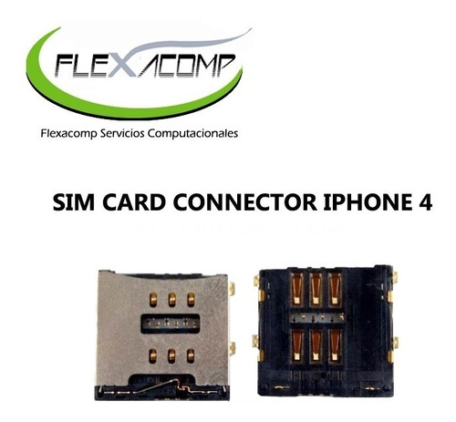 Imagen 1 de 1 de Sim Card Connector iPhone 4