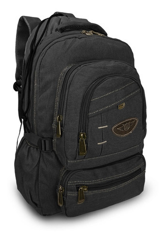 Mochila Masculina De Lona 50 L Reforçada Notebook Escolar