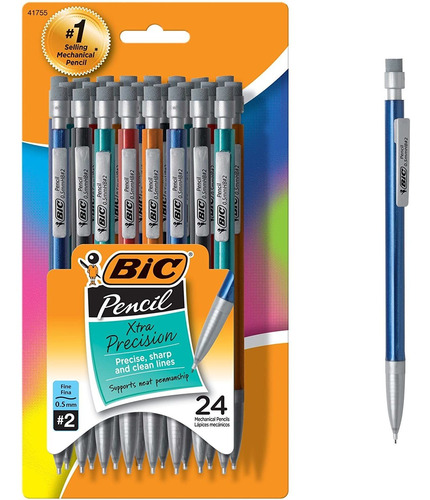 Lapiz Mecanico 0.5 Mm Bic Xtra-precision X24 Unidades