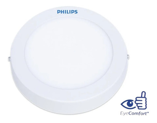 Panel Plafon De Aplicar Led Redondo Cuadrado 12w Philips