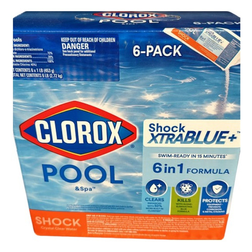 Clorox Pool Spa Shock Extra Blue + Detergente Multiusos 
