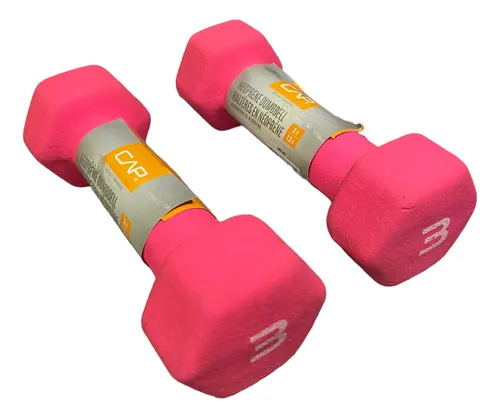 Set 2 Mancuernas Cap Barbell Fitness Neopreno 3 Lb 1.3 Kg