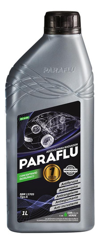Aditivo Radiador 1l Inorgânico Verde Concentrado Paraflu