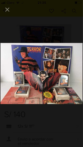 Album Terror Figuras Sueltas