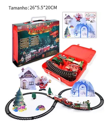 Kit De Tren Eléctrico Para Colgar Árboles De Navidad