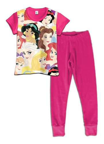 Pijama Niña Manga Corta Princesa