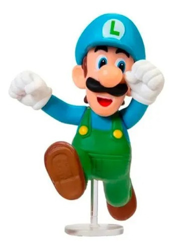 Muñecos Super Mario Bross Figura Nintendo 6cm Luigi Jakks 