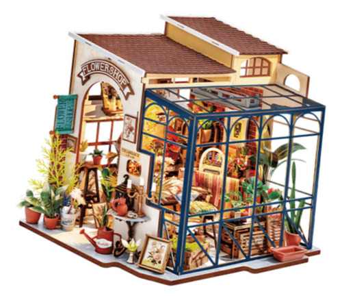 Miniatura Diy Para Casa De Muñecas, Modelo De Tienda De