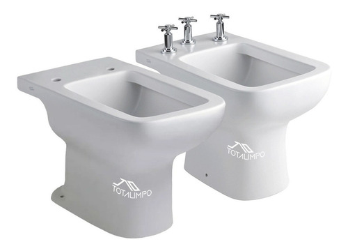 Inodoro Corto + Bidet Ferrum Trento Iecmj Bel3j