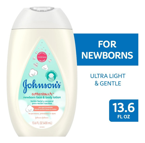 Johnson's Cottontouch Loción P/ Rostro Y Cuerpo Bebé 400ml