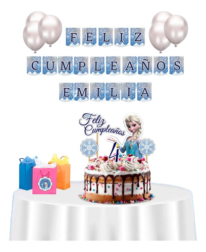 Kit Imprimible Frozen Personalizado