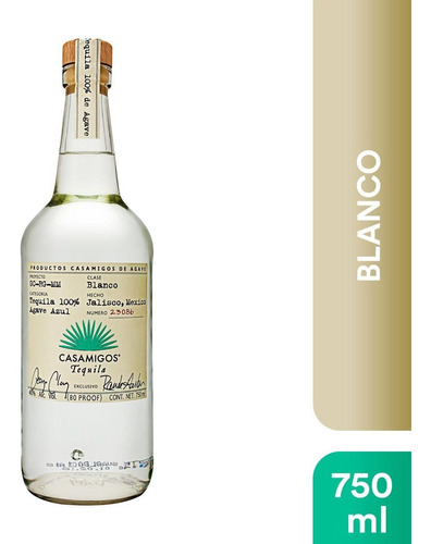 Tequila Casamigos Blanco 750 Ml