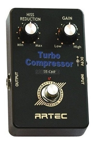 Imagen 3 de 7 de Pedal De Efecto Para Guitarra Artec Se-cmp Turbo Compressor