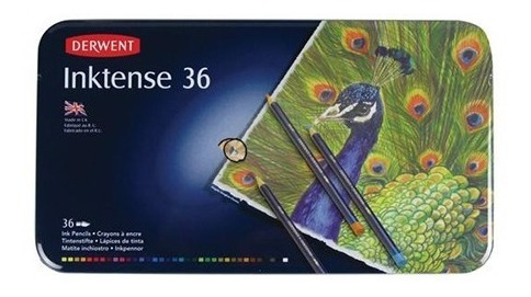 Caja Metalica C/36 Lapices Inktense Derwent