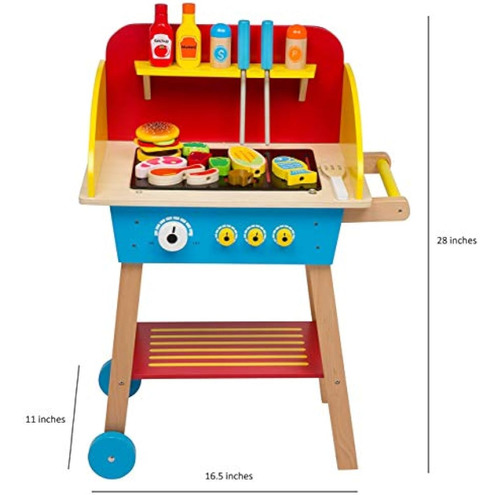 Cook 'n Grill - Juego De Barbacoa De Madera Para