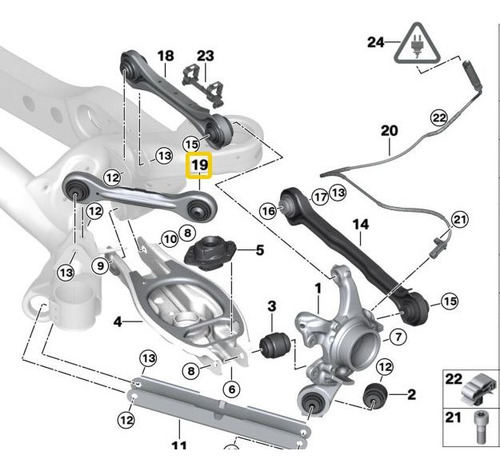 Brazo Guia Trasero Bmw 406290 E87 E88 120i E90 320i