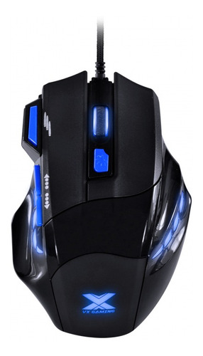 Mouse Gamer Rgb 3 Cores Black Widow 2400dpi 6 Botoes Azul