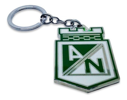 Llavero Atlético Nacional Escudo Metálico Fútbol Colombiano