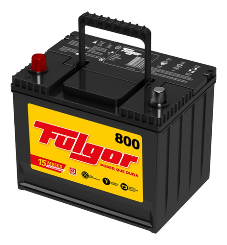 Batería Fulgor 86-800 Amp 15 Meses De Garantía