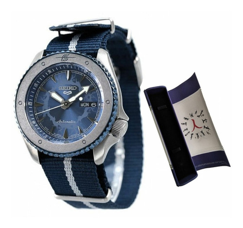 Imagen 1 de 9 de Naruto Seiko Reloj Edicion Limitada Sports 5 Sasuke Srpf69