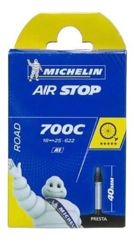 Câmara De Ar Michelin Speed 700 X 18 25 Válvula 40mm Presta