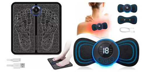 Máquina recargable TENS Unit - Estimulador muscular eléctrico para aliviar  el dolor, artritis y fuerza muscular, masajeador médico para relajar y