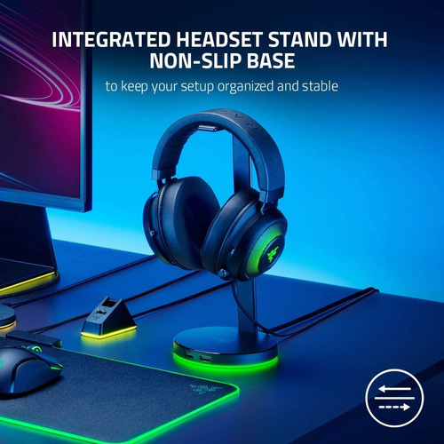 Imagen 6 de 8 de Soporte De Auriculares Razer Base Station V2 Chroma Usb Hub