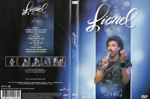 Dvd  Lionel Richie  Live In Japan 