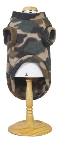 Agasalho De Inverno Soft Camuflado Tamanho G Para Cachorro De 6 A 8kg