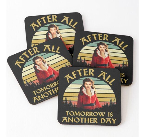 Set Posavasos Después De Todo, Mañana Es Otro Día Frases De