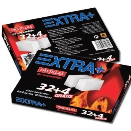 Imagen 2 de 3 de Caja 32+4 Pastillas Iniciador De Fuego Para Quincho Parrilla