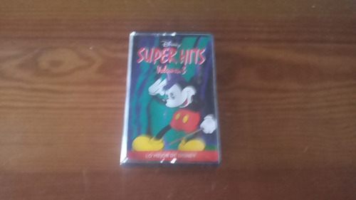 Super Hits  Volumen 3  Walt Disney  Cassette Nuevo 