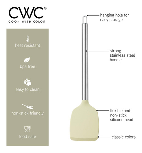 Juego De Utensilios De Cocina Cook Con Silicona De Color, 38